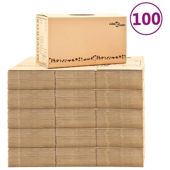 Vidaxl Χαρτοκιβώτια Μετακόμισης 100 Τεμ. Xxl 60 X 33 X 34 Εκ. image 1