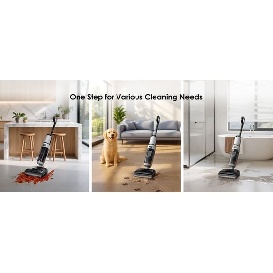 TINECO Floor One i5 Stretch Plus 0.8 L Μαύρo Wet & Dry Σκούπα Stick image 1