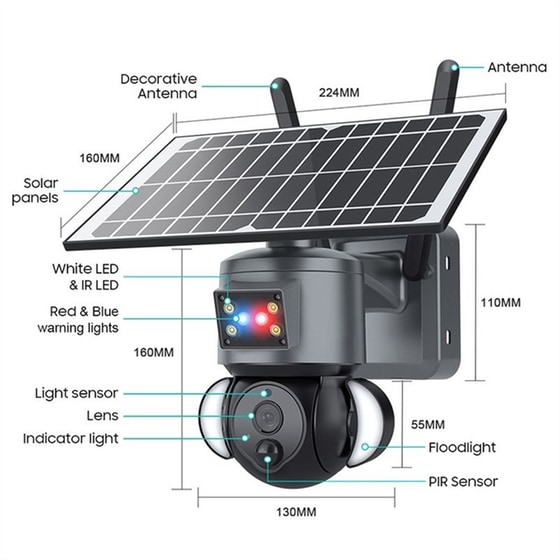 Wifi Solar Dom Camera Ultrahd 3k Jk14-s528-3mp image 13