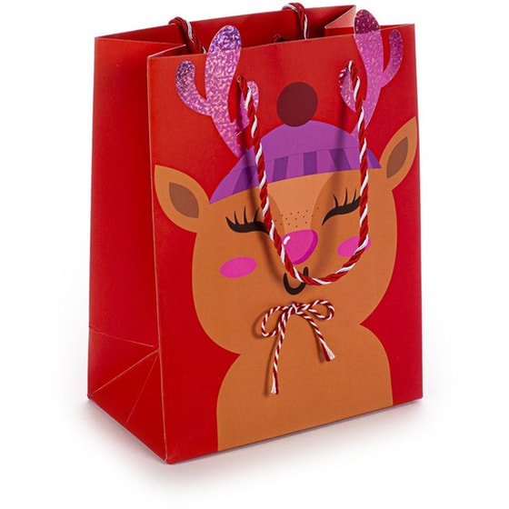 Σακούλα Δώρου Tri-Coastal Girl Reindeer House Small image 1