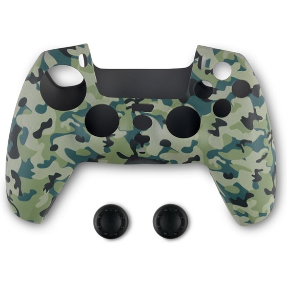 Spartan Gear Θήκη Σιλικόνης Χειριστηρίου PS5 - Green Camo image 0