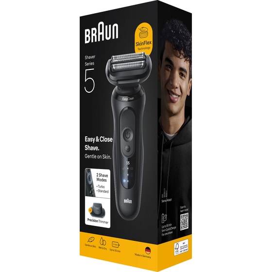 BRAUN 52-N1200S Series 5 Ξυριστική Μηχανή Επαναφορτιζόμενη Μαύρο image 6