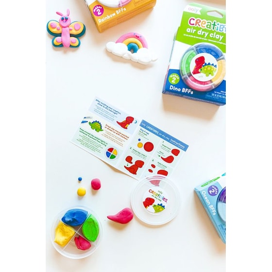 Πηλός Ooly Creatibles Mini Air Dry Clay Kit - Dino BFFs image 5