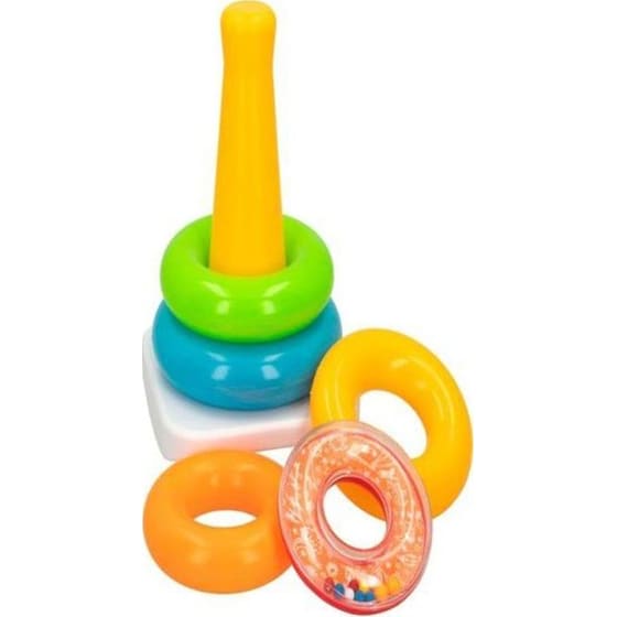 Βρεφικό Παιχνίδι Aria Trade Πύργος Με Δακτύλιους - 13.5x13.5x20cm image 1