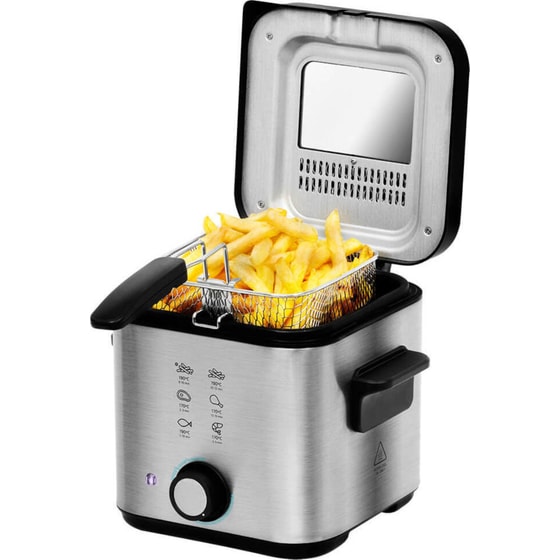 CECOTEC CLeanfry Infinity 1500 με Καπάκι 900 W 1.5 L Ασημί Φριτέζα Λαδιού image 0