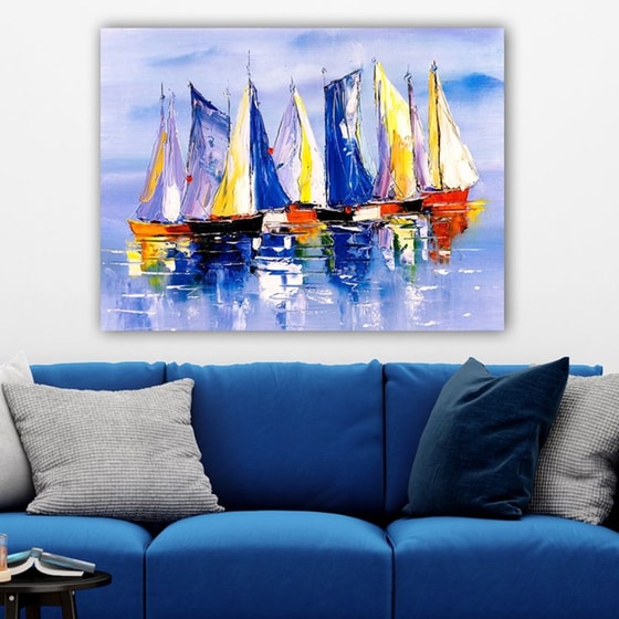 Μοντέρνος Πίνακας 24Mall Καράβια 70x100 cm image 2