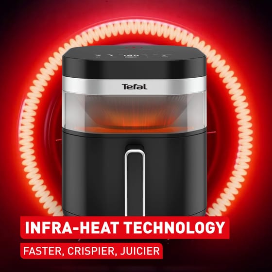 TEFAL EY8328E0 INFRARED με Αποσπώμενο Κάδο 2000 W 7 L Μαύρο Φριτέζα Αέρος image 3