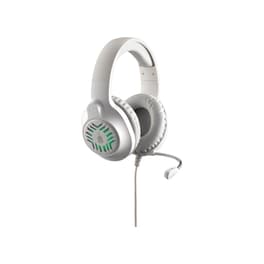 Spartan Gear Medusa Gaming Ενσύρματα Ακουστικά 3.5mm/USB με LED Φωτισμό - Λευκό/Πράσινο