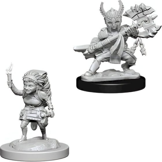 D&D Nolzur's Marvelous Miniatures - Halfling Fighter Female (Wizkids Games) image 0