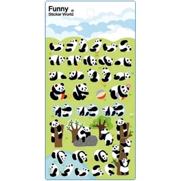 Αυτοκόλλητα Puffy Funny Stickers Panda