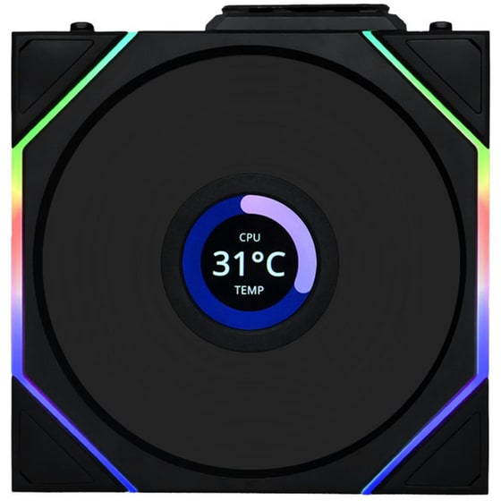 Case Fan Lian Li Uni Fan TL Wireless LCD 120mm RGB - Μαύρο image 0