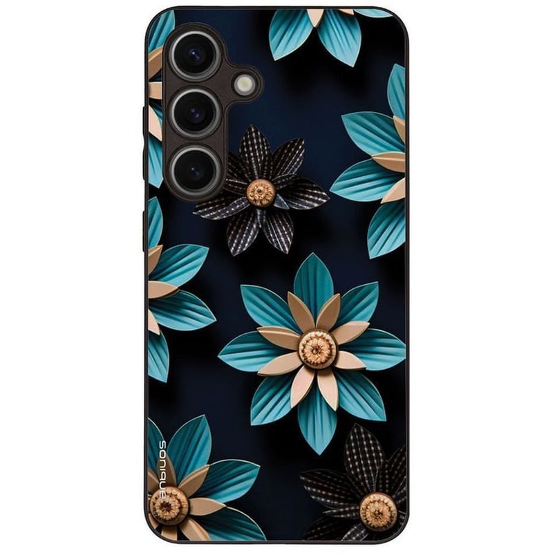 Θήκη Samsung Galaxy S24 - Sonique 3D Flower Series - Light Blue
