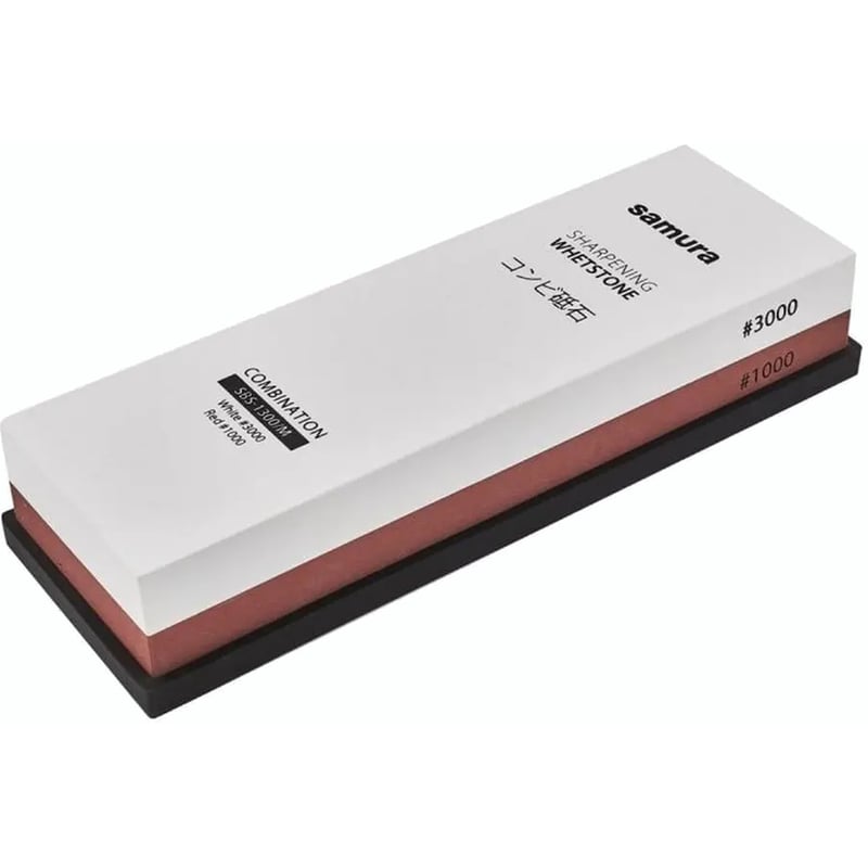SAMURA Πέτρα Ακονίσματος Samura SBS-1300M Διπλή με Πυκνότητα 1000/3000 - Λευκό/Πορτοκαλί