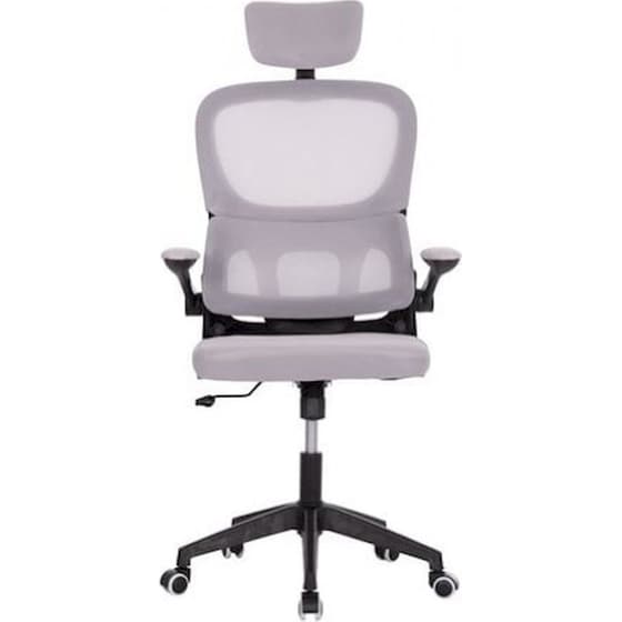 Καρέκλα Γραφείου 24Mall Base από Ύφασμα Mesh - Γκρι/Μαύρο image 0