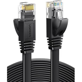 Ugreen Flat U/utp Cat6 Καλώδιο Δικτύου Ethernet 20m - Μαύρο