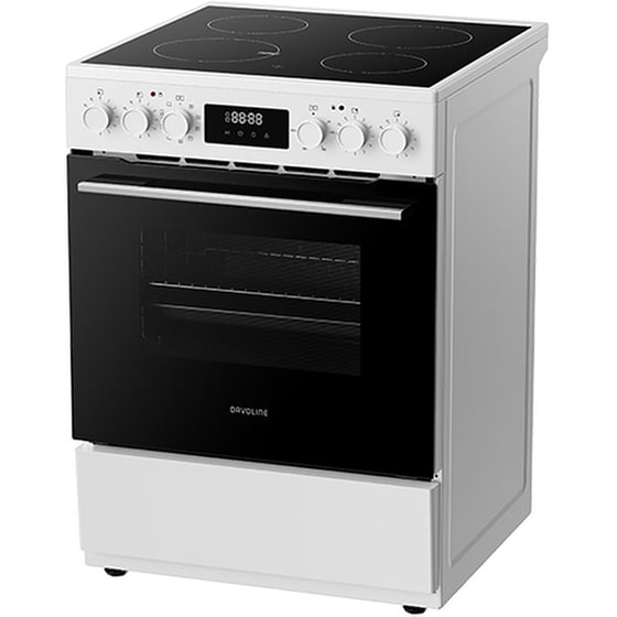 DAVOLINE CMFW 1100 WH 70 Lt Λευκό Ηλεκτρική Κουζίνα Κεραμική image 2