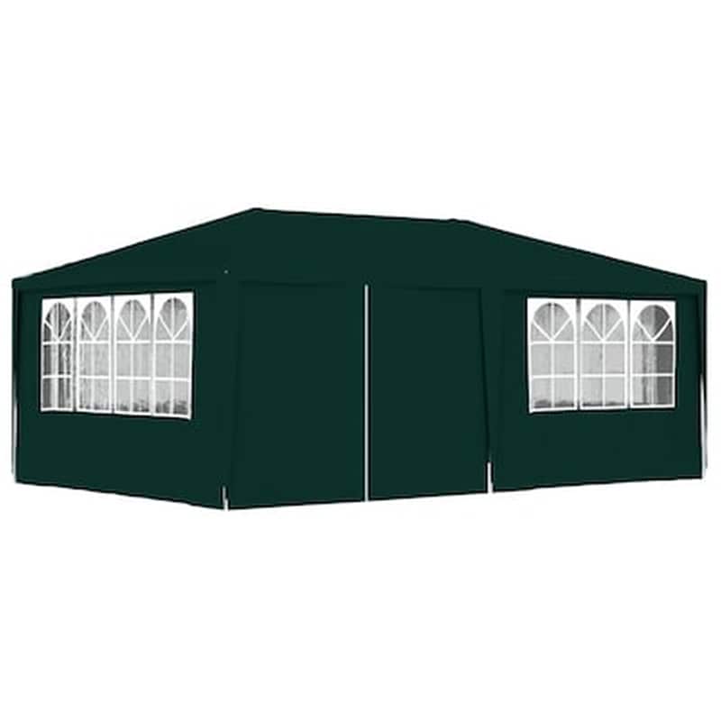 Vidaxl Κιόσκι Επαγγελματικό Με Τοιχώματα Πράσινο 4 X 6 Μ. 90 Γρ./μ²