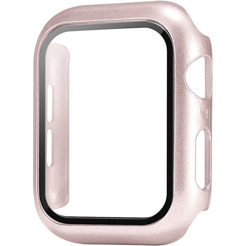 SONIQUE Θήκη Sonique Προστασία PC + Tempered Glass για Apple Watch 44mm - Ροζ Χρυσό