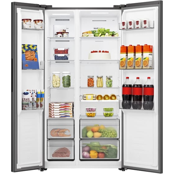 HISENSE RS3P558NEFE Total No Frost 514 Lt Μαύρο Ψυγείο Ντουλάπα image 1