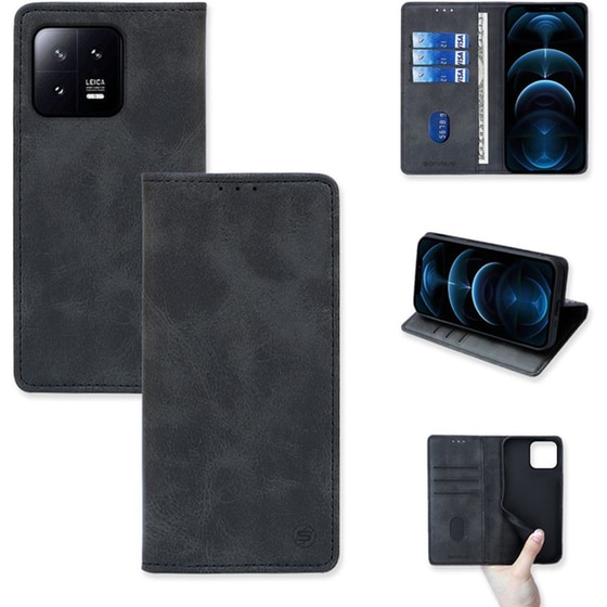 Θήκη Xiaomi 13 Pro - Vintage Magnet Book Sonique - Μαύρο image 0