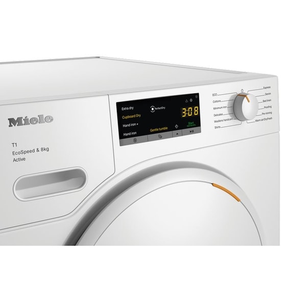 MIELE TWA520WP Active 8 kg με Αντλία Θερμότητας Λευκό Στεγνωτήριο Ρούχων image 3
