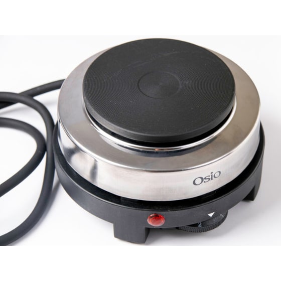 Επιτραπέζια Εστία Ηλεκτρική OSIO OHP-2410 500 W Ασημί image 2