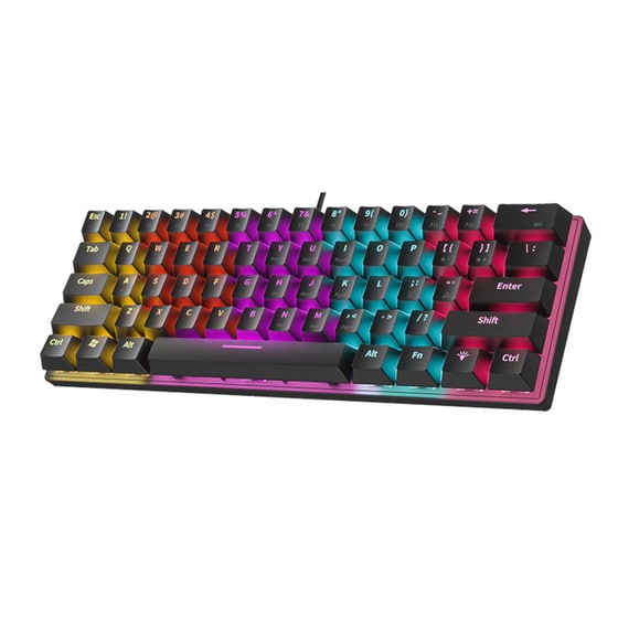 Armaggeddon MKA-1C Neo Gaming Μηχανικό Πληκτρολόγιο 60% με Custom Brown διακόπτες και RGB φωτισμό (US) Black image 1