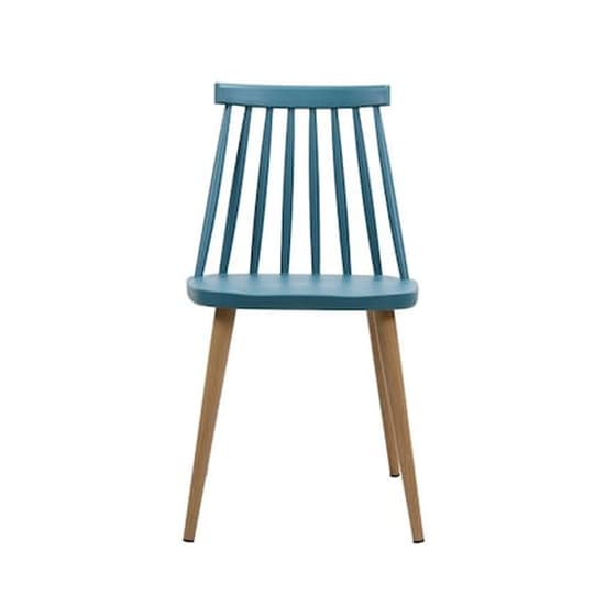 Καρέκλα Woodwell Pp Με Μεταλλικά Πόδια Σετ 2 Τμχ -  Μπλε image 0