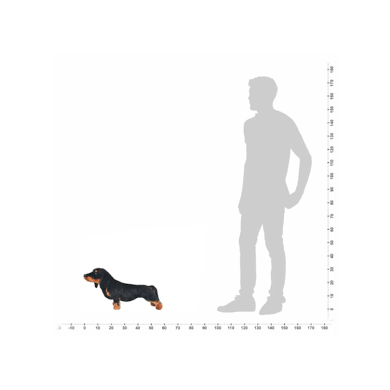 Λούτρινο VIDAXL Παιχνίδι Σκύλος Ντάκσχουντ Σε Όρθια Στάση Μαύρο XXL (58cm) image 2