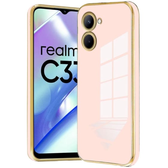 Θήκη Realme C33 - Bodycell Gold Plated - Pink image 0