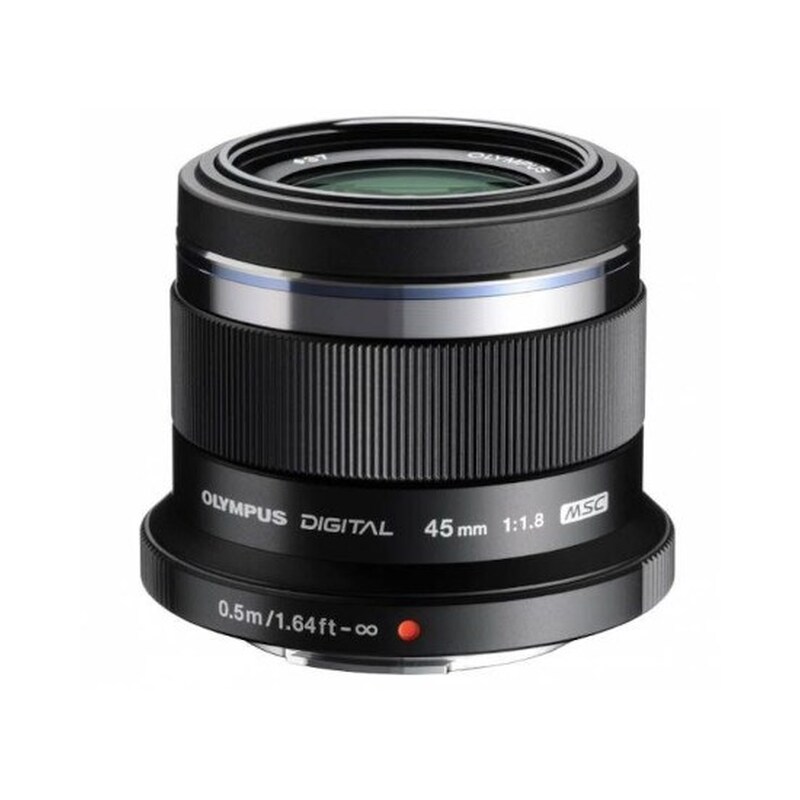 Olympus M.Zuiko 45mm f/1.8 - Olympus lens - Μαύρο
