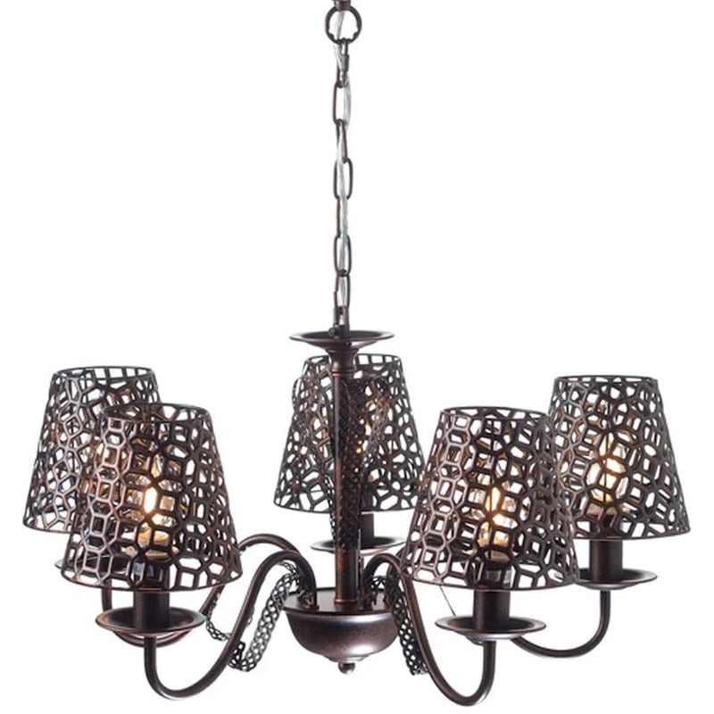 ACA DECOR Φωτιστικό Οροφής Πολύφωτο Aca Edam Eg169755pbc Μεταλλικό - Χάλκινο