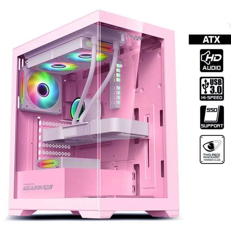 Κουτί Desktop Armaggeddon Aquaron Pro - Ροζ