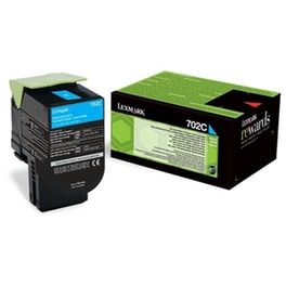 Toner Lexmark 702C 1K 70C20C0 - Cyan