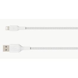 Καλώδιο δεδομένων Belkin Braided Usb to Lightning 3m - White