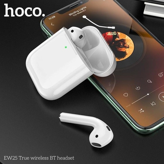 Ακουστικά Bluetooth Hoco EW25 με Θήκη Φόρτισης - Λευκά image 7