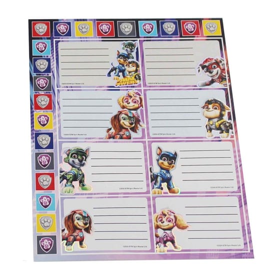 Αυτοκόλλητες Ετικέτες Gim Paw Patrol Με Αυτοκόλλητα (16 Τεμάχια) image 1