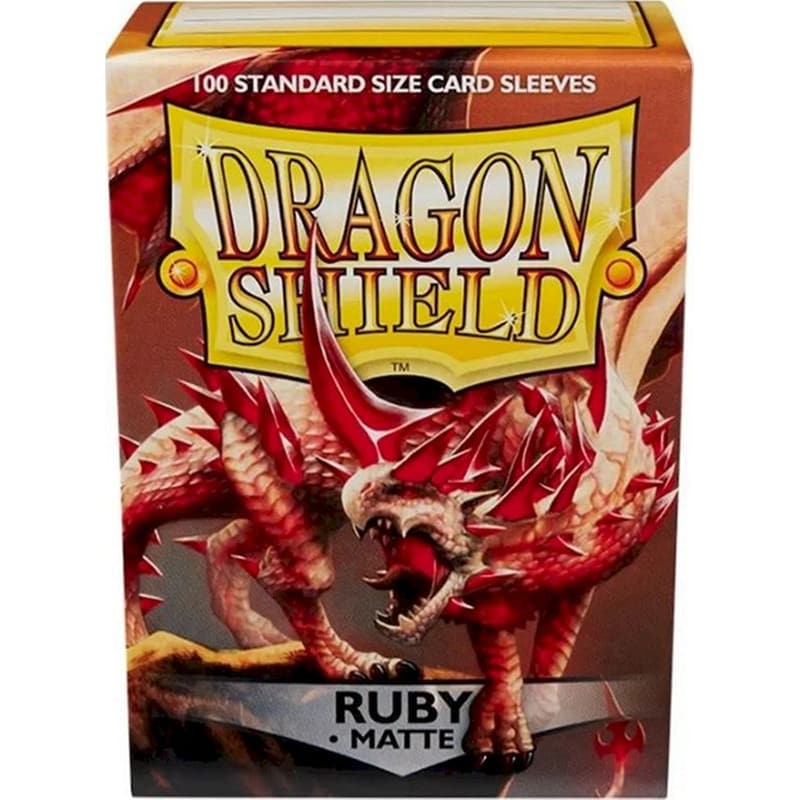 Dragon Shield Standard Size Matte Sleeves Ruby (100 Sleeves)