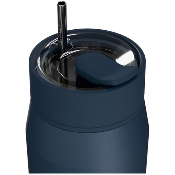 Μπουκάλι Θερμός Estia Lens Save The Aegean Indigo με Καλαμάκι 360 ml image 2