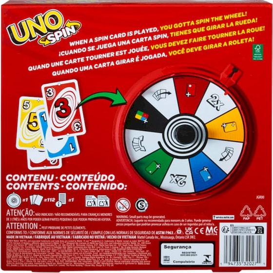 UNO Spin Refresh Επιτραπέζιο (Mattel) image 2