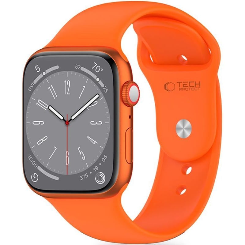 Λουράκι Tech-Protect Silicone Band για Apple Watch 42mm/41mm/40mm - Bright Orange TECH-PROTECT