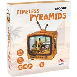Παζλ 3D Ξύλινο Vintage TV: Timeless Pyramids