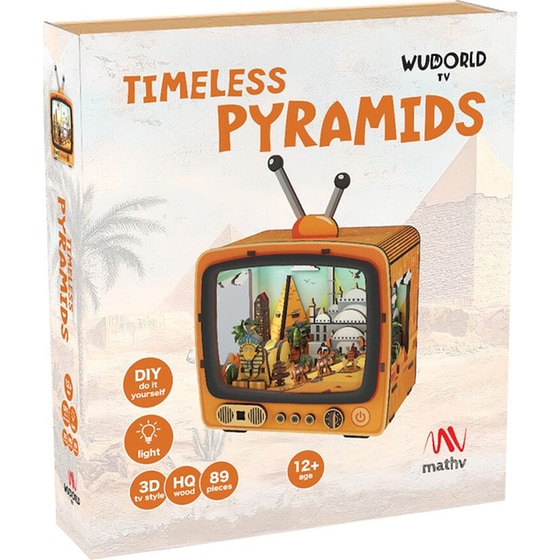 Παζλ 3D Ξύλινο Vintage TV: Timeless Pyramids image 0