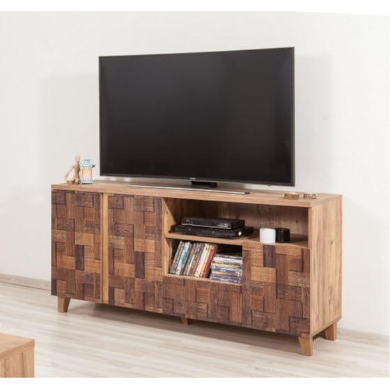 Έπιπλο Τηλεόρασης 24Mall Mare Atlantic Pine από Μοριοσανίδα 160x45x65 cm - Καφέ image 1