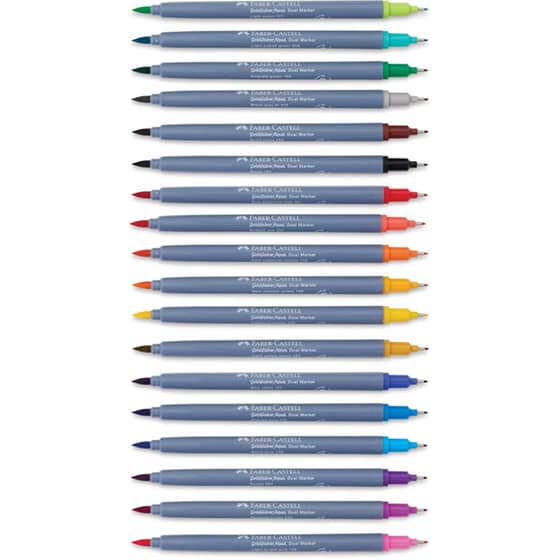 Μαρκαδόροι Ζωγραφικής Faber Castell Διπλοί Goldfaber Aqua (18 Τεμάχια) image 1