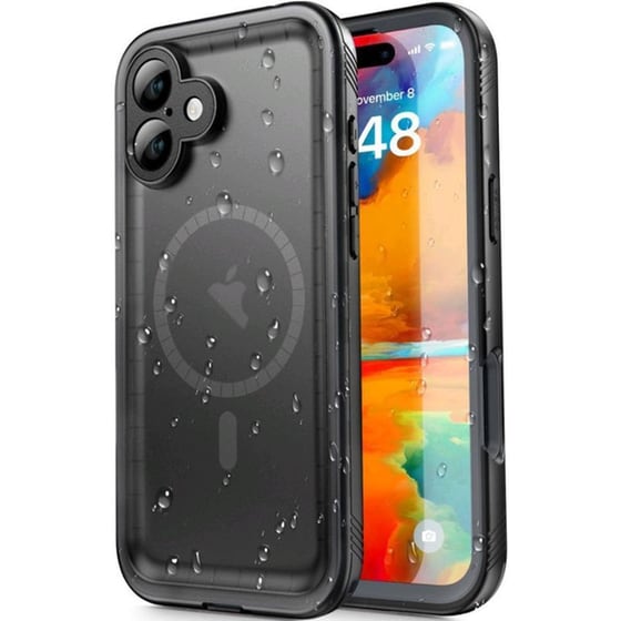 Θήκη Apple Iphone 16 - Tech-protect Shellbox Ip68 Full Body 360° Ανθεκτική Αδιάβροχη Με Magsafe - Black (5906302375172) image 0