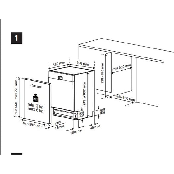 BEKO BDIN25321 για 13 Σερβίτσια Εντοιχιζόμενο Πλυντήριο Πιάτων image 5