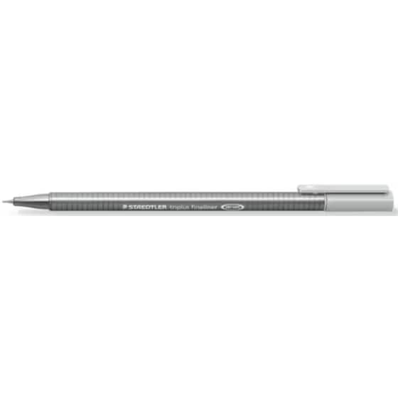 Μαρκαδόρος Γραφής Staedtler Triplus Fineliner Γκρι image 0