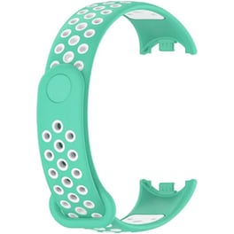 Λουράκι Sonique Sport για Xiaomi Smart Band 8 - Βεραμάν / Λευκό
