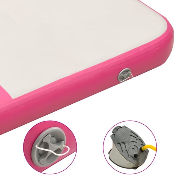 Στρώμα Γυμναστικής VidaXL από PVC 200x200x10 cm - Ροζ image 4